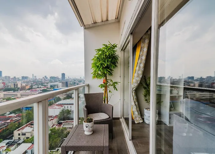 3-floor Penthouse Private Roof Garden High Speed Wi-fi 500mb Air-conditioning Pool & Gym * México DF